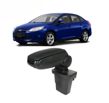 Подлакътник за Ford Focus III 2012-2015г, черна еко кожа
