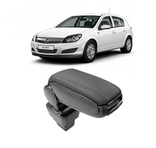Подлакътник за Opel Astra H, 2004-2010г , черна еко кожа