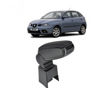 Подлакътник за Seat Ibiza 2002-2008г., черна еко кожа