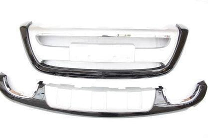 Преден и заден ролбар за Hyundai Santa Fe 2010-2012 - Силвър