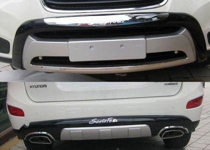 Преден и заден ролбар за Hyundai Santa Fe 2010-2012 - Силвър