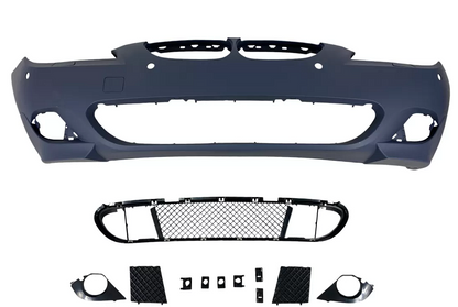 Предна броня за BMW E60 (2003-2007) - M-Tech дизайн с отвори за парктроник