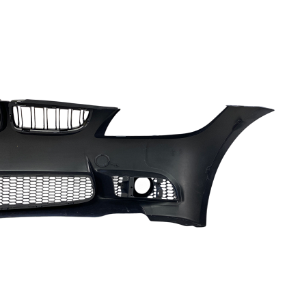 Front bumper for BMW E90 (2008+) - M3 design with kidney grilles, fog light openings, marked for parktronic