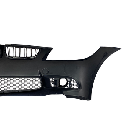Front bumper for BMW E90 (2008+) - M3 design with kidney grilles, fog light openings, marked for parktronic