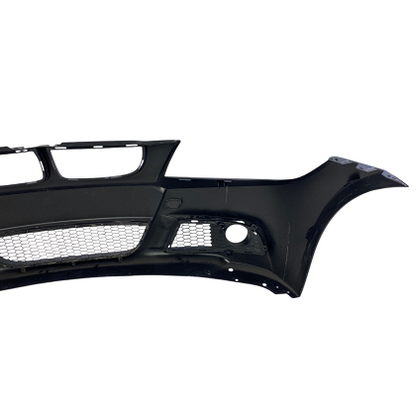 Предна броня за BMW E90 / E91 (2005-2008) - M-Tech дизайн с отвори за пръскалки, без парктроник грундирана