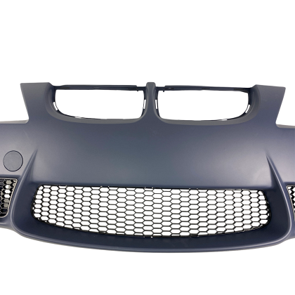 Bară de protecție față pentru BMW E90 / E91 (2005-2008) - design M3 fără găuri pentru proiectoare, fără găuri pentru spălătoare faruri, cu și fără senzori de parcare, amorsată