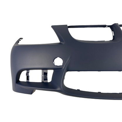 Bară de protecție față pentru BMW E90 / E91 (2005-2008) - design M3 fără găuri pentru proiectoare, fără găuri pentru spălătoare faruri, cu și fără senzori de parcare, amorsată