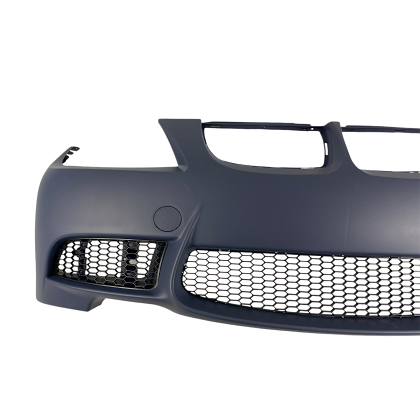 Bară de protecție față pentru BMW E90 / E91 (2005-2008) - design M3 fără găuri pentru proiectoare, fără găuri pentru spălătoare faruri, cu și fără senzori de parcare, amorsată