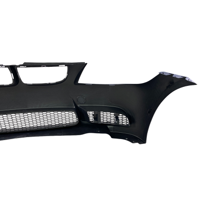 Bară de protecție față pentru BMW E90 / E91 (2005-2008) - design M3 fără găuri pentru proiectoare, fără găuri pentru spălătoare faruri, cu și fără senzori de parcare, amorsată