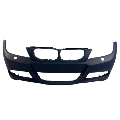 Bară de protecție față pentru BMW E90 / E91 (2008+) - design M-Tech cu găuri pentru spălătoare, fără parktronic, grunduită