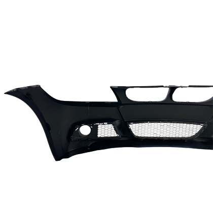 Bară de protecție față pentru BMW E90 / E91 (2008+) - design M-Tech cu găuri pentru spălătoare, fără parktronic, grunduită