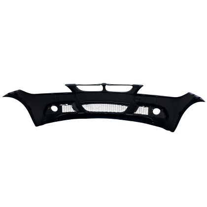 Bară de protecție față pentru BMW E90 / E91 (2008+) - design M-Tech cu găuri pentru spălătoare, fără parktronic, grunduită