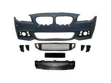 Bară de protecție față pentru BMW F10 / F11 facelift (2014+) - Design M-Tech cu orificii pentru senzori de parcare, cu orificii pentru spălătoare faruri, amorsată