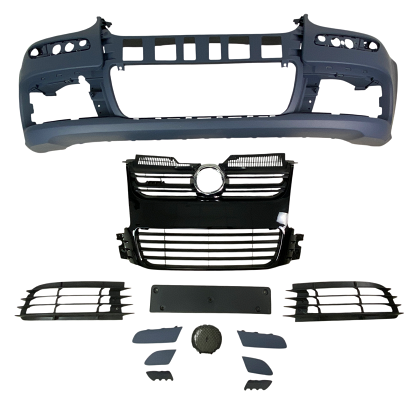Bară de protecție față pentru VW GOLF 5 - design R32 cu grilă neagră