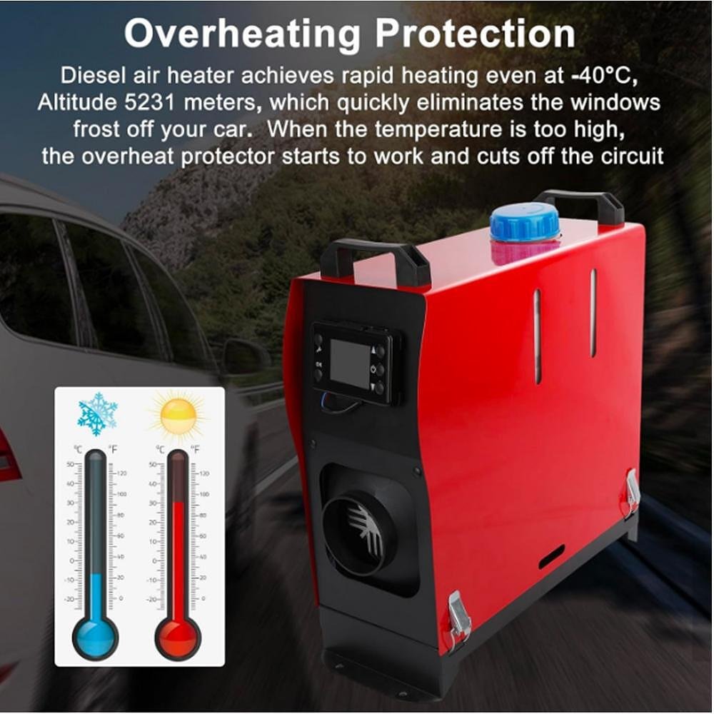 Portable Diesel Heater 8kW 12V with Electronic Control
