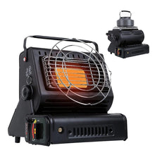 Portable gas heater, 1.3 kW ceramic burner, 25 x 24 x 20 cm