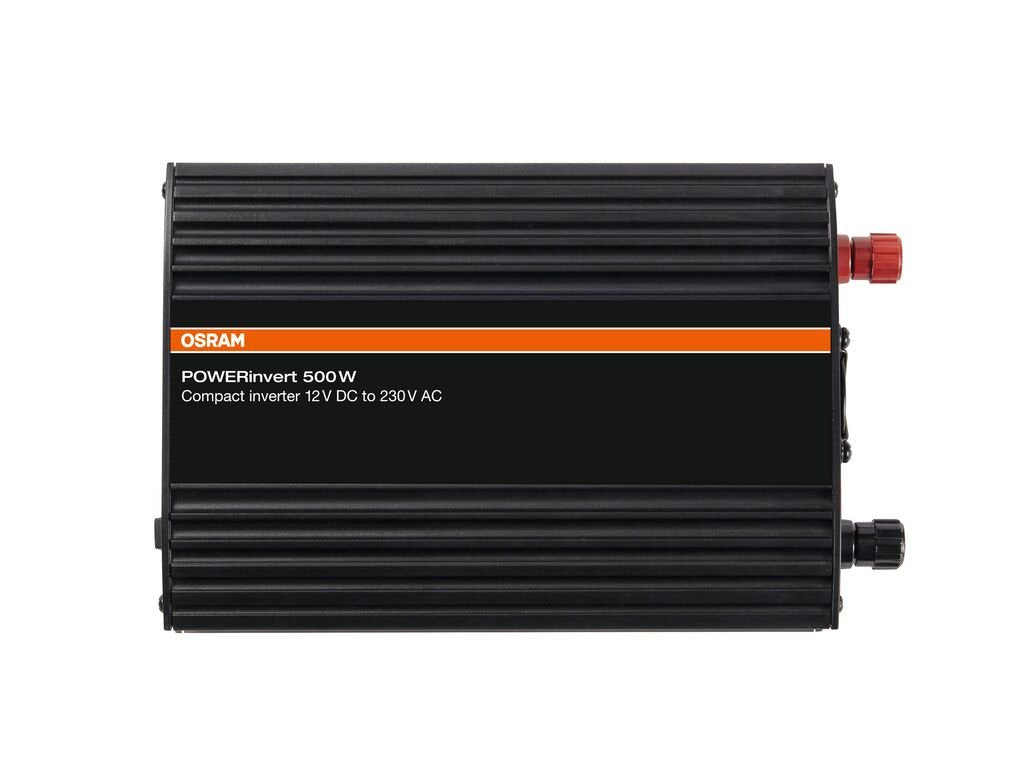 Монофазен токов инвертор Osram POWERinvert 500 12V DC към 230V AC, 500W, 2.1A USB