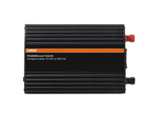 Монофазен токов инвертор Osram POWERinvert 500 12V DC към 230V AC, 500W, 2.1A USB