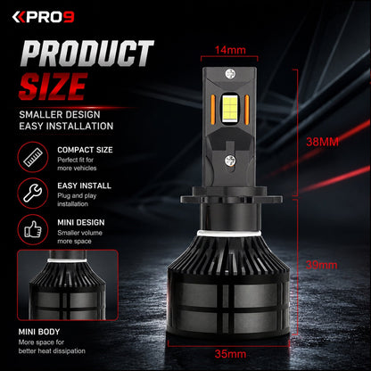 LED крушки H7 60W 6000K 14000lm 12-24V