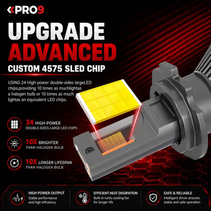 LED крушки H11 130W 6000K 18000lm 12-24V