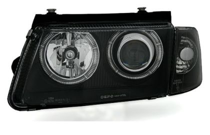 Кристални фарове Angel Eyes VW PASSAT 3B/ B5 (1997-2000) - черни