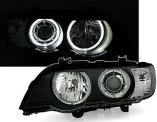 Кристални фарове Angel Eyes BMW X5 E53 (1999-2003) - черни