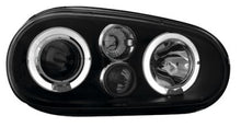 Кристални фарове Angel Eyes GOLF IV R32 - черни