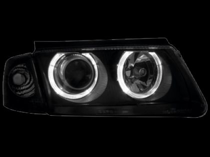 Кристални фарове Angel Eyes VW PASSAT 3B/ B5 (1997-2000) - черни