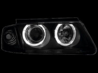 Кристални фарове Angel Eyes VW PASSAT 3B/ B5 (1997-2000) - черни