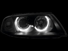 Кристални фарове Angel Eyes VW PASSAT B5.5 (01-05) - черни