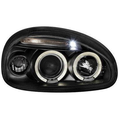 Кристални фарове OPEL CORSA B (93-01) - черни