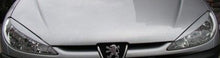 Вежди за фаровете PEUGEOT 206 - черни