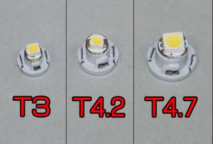 Лед крушки тип T3 2W син