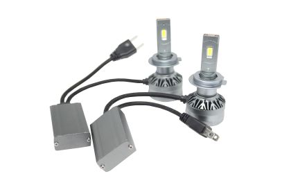 Лед крушки - Led система H7 модел A60 за фарове - 155 000 Лукса 55W - Canbus 6000K - 1500% повече светлина