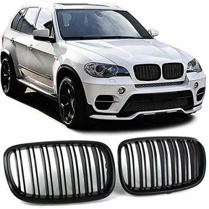 Решетки за BMW X5 E70 / X6 E71 (2007+) - Двойни - Гланц