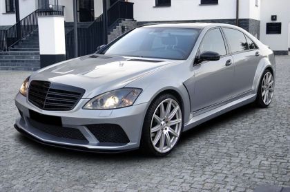Решетка за Mercedes W221 S-Class (2009-2013) - AMG Дизайн черна