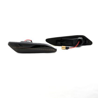 Диодни мигачи за калник за Alfa Romeo 156 / 147 (2005-2010) / Fiat Tipo (2015+) - опушени с бягащ мигач