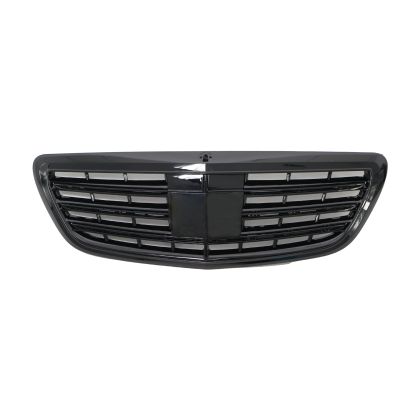 Решетка за Mercedes W222 S-Class (2013+) - AMG Дизайн черна