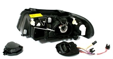 Кристални фарове AUDI A4 (1999-2001) - черни