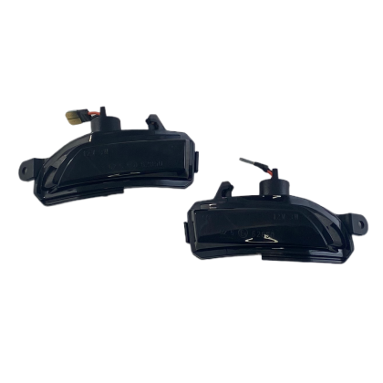 Диодни мигачи за странични огледала за Skoda Fabia (2014+), Rapid (2012+) / Seat Toledo (2012+) - опушени с бягащ мигач
