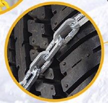 Метални вериги за сняг 12mm. кръстосана плетка - размер 70 за 13", 14", 15", 16" - 2бр.
