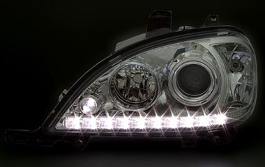 Кристални фарове Mercedes ML W163 (2002-2005)