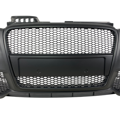 Предна броня за Audi A4 B7 8E (2004-2008) - S-Line Design с черна решетка без отвори за парктроник