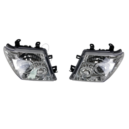 Кристални фарове за Nissan Navara / Pathfinder (2005-2009) - хром
