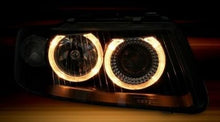Кристални фарове ANGEL EYES Audi A3 (2000-2003) - черни