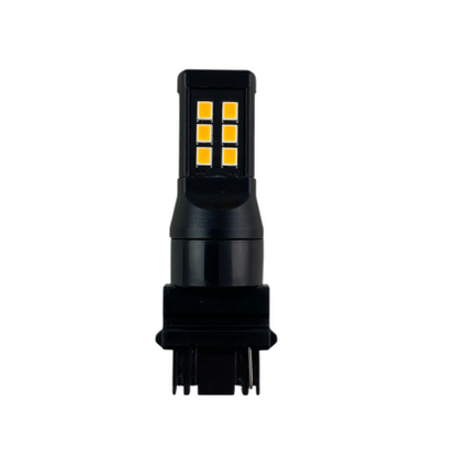 Лед крушка T25 с 28 диода 2835 chip 10-24v - оранжава