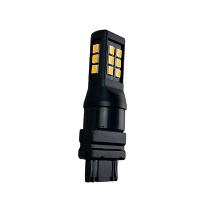 Лед крушка T25 с 28 диода 2835 chip 10-24v - оранжава