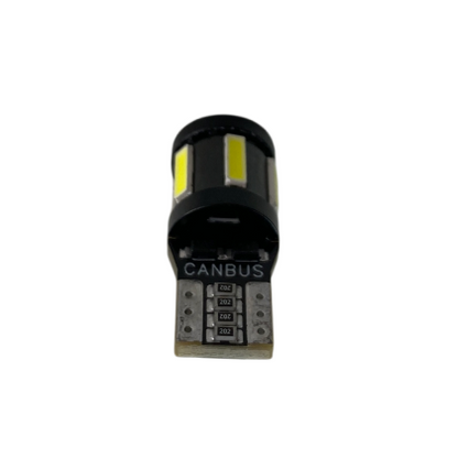 Лед крушка тип Т10 с 5 SMD 7020 + 4 SMD отпред 3030 Canbus - 5000К