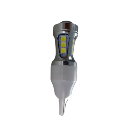 Лед крушка тип Т10 с 18 SMD 3030 лупа Canbus