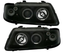 Кристални фарове за Audi A3 Angel Eyes (1996-2000) - черни